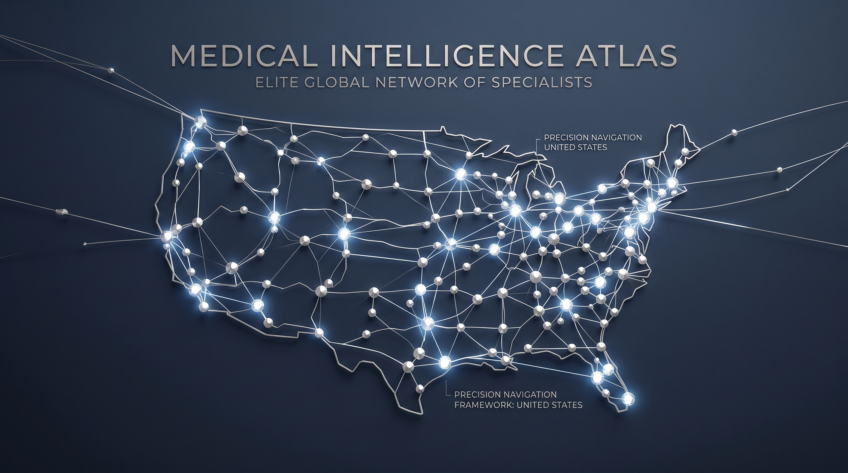 Abstract visualization of a medical specialist network